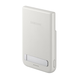SAMSUNG vésztöltő Type-C aljzat (5000mAh, 25W, PD gyorstöltő, LED jelzés, Qi2, kitámasztó) SZÜRKE