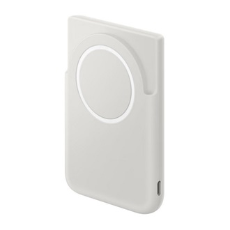 SAMSUNG vésztöltő Type-C aljzat (5000mAh, 25W, PD gyorstöltő, LED jelzés, Qi2, kitámasztó) SZÜRKE