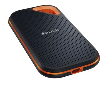 Sandisk Extreme PRO Portable V2 2TB USB3.2 Gen2×2 C vízálló ütésálló külső SSD szürke-narancssárga (IP65)