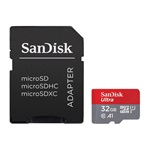 SANDISK ULTRA memóriakártya 32GB (microSDHC, Class 10, UHS-1, 120MB/s) + SD adapter