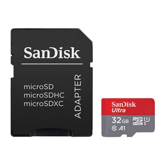 SANDISK ULTRA memóriakártya 32GB (microSDHC, Class 10, UHS-1, 120MB/s) + SD adapter