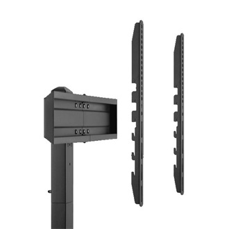 SBOX FS-305-2 37"-70" monitor TV tartó asztalra fekete
