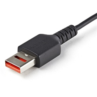 StarTech Secure Charging USB-A 2.0 -> USB-C M/M töltőkábel 1m fekete