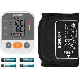 SENCOR SBP 1100WH Digitális vérnyomásmérő, Fehér