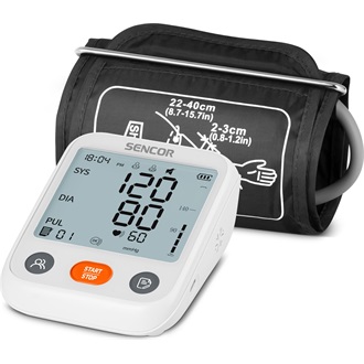 SENCOR SBP 1150WH Digitális vérnyomásmérő, Fehér