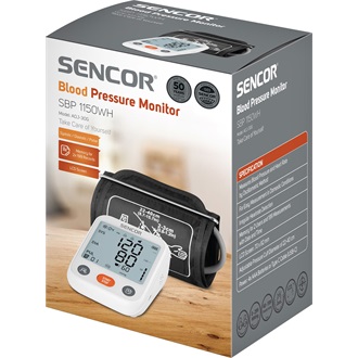SENCOR SBP 1150WH Digitális vérnyomásmérő, Fehér