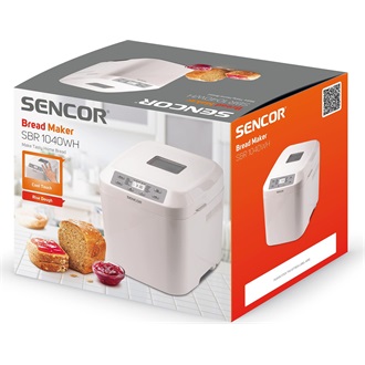 SENCOR SBR 1040WH Kenyérsütő, 10 program, 500W, Fehér