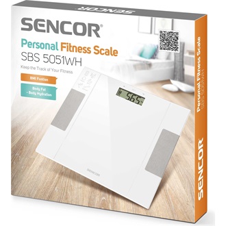 SENCOR SBS 5051WH Személyi fitnesz mérleg, max.150kg, Fehér
