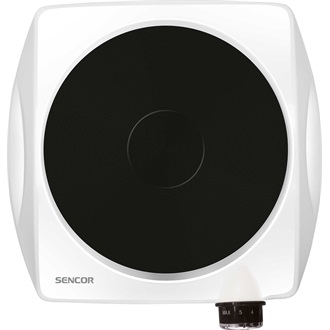 SENCOR SCP 1503WH-EUE4 Elektromos főzőlap, 18cm, 1500W, Fehér