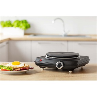 SENCOR SCP 1504BK-EUE4 Elektromos főzőlap, 18cm, 1500W, Fekete