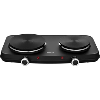 SENCOR SCP 2254BK-EUE4 Elektromos dupla főzőlap, 18cm/15cm, 2500W, Fekete