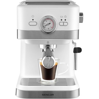 SENCOR SES 1720WH Karos presszó kávéfőző, víztartály:1,5L, 1050W, Fehér