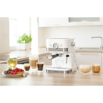 SENCOR SES 1720WH Karos presszó kávéfőző, víztartály:1,5L, 1050W, Fehér