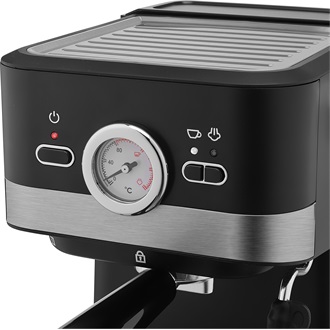 SENCOR SES 1721BK Eszpresszó karos kávéfőző, 20bar, víztartály: 1,5L, 1050W, Fekete