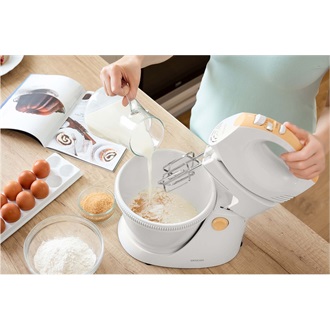SENCOR SHM 5330-EUE3 Tálas kézi mixer, 5 sebességfokozat, 3.5L, 500W, Fehér