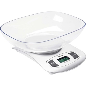 SENCOR SKS 4001WH Tálas konyhai mérleg 5kg-ig, Fehér