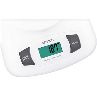 SENCOR SKS 4001WH Tálas konyhai mérleg 5kg-ig, Fehér