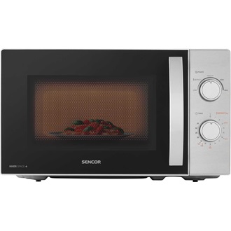SENCOR SMW 2120SS Mikrohullámú sütő, 5 fokozat, 20L, 700W, Ezüst