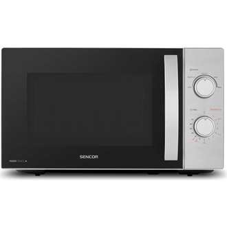 SENCOR SMW 2120SS Mikrohullámú sütő, 5 fokozat, 20L, 700W, Ezüst