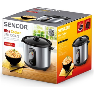 SENCOR SRM 1000SS Rizsfőző, 1L/800g, 400W, Inox