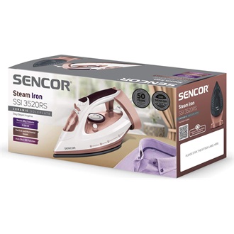 SENCOR SSI 3520RS Gőzölős vasaló, víztartály: 280ml, 3100W, Fehér/Rosegold