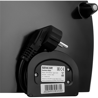 SENCOR SSM 9510SS 5in1 Szendvicssütő, 700W, Fekete