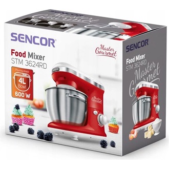 SENCOR STM 3624RD-EUE3 Konyhai robotgép, 4L, 600W, Piros