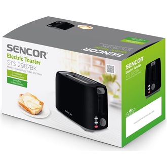SENCOR STS 2607BK Kenyérpirító, 2 szeletes, 750W, Fekete