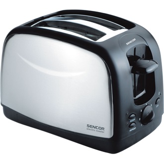 SENCOR STS 2651 Kenyérpirító, 2 szeletes, 7 intenzítás, 850W, Fekete/Inox