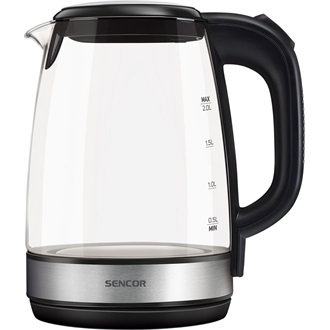 SENCOR SWK 2080BK Üveg Vízforraló, 2L, 2200W, Fekete