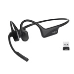 SHOKZ OPENCOMM2 UC bluetooth fülhallgató SZTEREO csontrezgés, IP55 + USB adapter, FEKETE