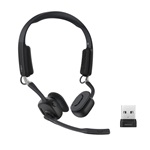 SHOKZ OPENMEET bluetooth fejhallgató SZTEREO csontrezgés, vízálló + USB adapter, FEKETE