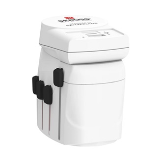 SKROSS PRO+ utazó töltő USB+Type-C aljzat 250V/7A, földelt, FEHÉR