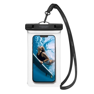 SPIGEN A601 vízhatlan/vízálló tok, AQUA univerzális, 6.8" méret, ÁTLÁTSZÓ