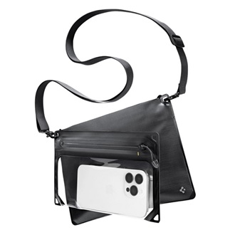 SPIGEN A640 vízhatlan/vízálló tok, AQUA univerzális, 6.9" méret, FEKETE