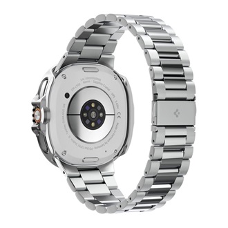 SPIGEN BEZEL TUNE PRO PILOT műanyag óra keret rozsdamentes acél lünetta, ütésállóság, EZÜST