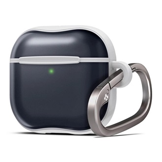 SPIGEN CLASSIC C1 szilikon tok (karabíner) SÖTÉTSZÜRKE Apple AirPods 4