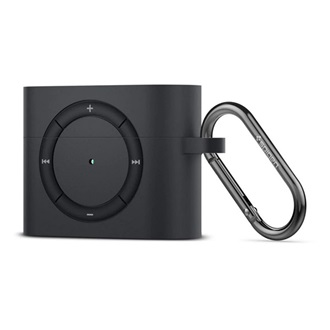 SPIGEN CLASSIC SHUFFLE szilikon tok karabiner FEKETE Apple AirPods Pro