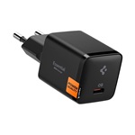 SPIGEN ESSENTIAL EE301EU hálózati töltő Type-C aljzat (30W, PD gyorstöltő 3.0) FEKETE