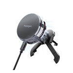 SPIGEN ESSENTIAL PELTIER EV25MFAQ autós tartó (szellőzőre, állítható, 15W, LED jelzés, wireless, mágneses, Qi2) FEKETE
