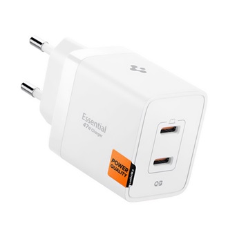 Spigen Essential 47W univerzális hálózati töltő adapter fehér GaN