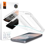 SPIGEN EZ FIT képernyővédő üveg 2db (2.5D, tokbarát, ultravékony, 0.2mm, 9H + segédkeret) ÁTLÁTSZÓ
