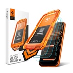 SPIGEN GLASS TR ALIGNMASTER S képernyővédő üveg 3db (2.5D, tokbarát, 9H + segédkeret) ÁTLÁTSZÓ