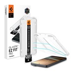 SPIGEN GLASS TR EZ FIT PRO képernyővédő üveg 2db (2.5D, tükröződésmentes, 0.2mm, 9H + segédkeret) ÁTLÁTSZÓ