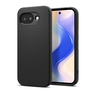 SPIGEN LIQUID AIR szilikon telefonvédő (ütésállóság, légpárnás sarok, rombusz) FEKETE