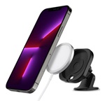 SPIGEN MAG FIT autós tartó (öntapadó, műszerfalra, 360°, mágneses) FEKETE