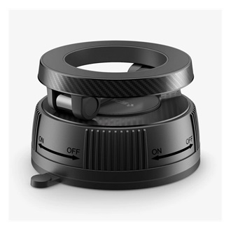 SPIGEN MFT36 autós tartó (szellőzőre, műszerfalra, tapadókorongos, 360°, mágneses) FEKETE