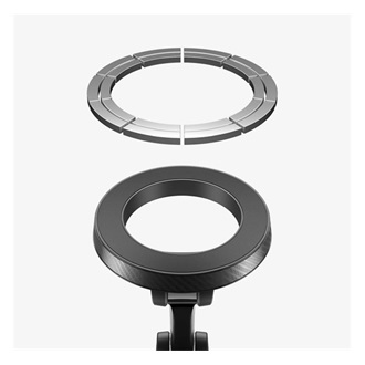 SPIGEN MFT36 autós tartó (szellőzőre, műszerfalra, tapadókorongos, 360°, mágneses) FEKETE