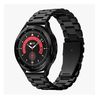 SPIGEN MODERN FIT pótszíj univerzális, 22mm fém, FEKETE