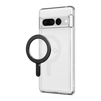 SPIGEN ONETAP RING öntapadós fémlap mágneses autós tartóhoz ideális, MagSafe, FEKETE